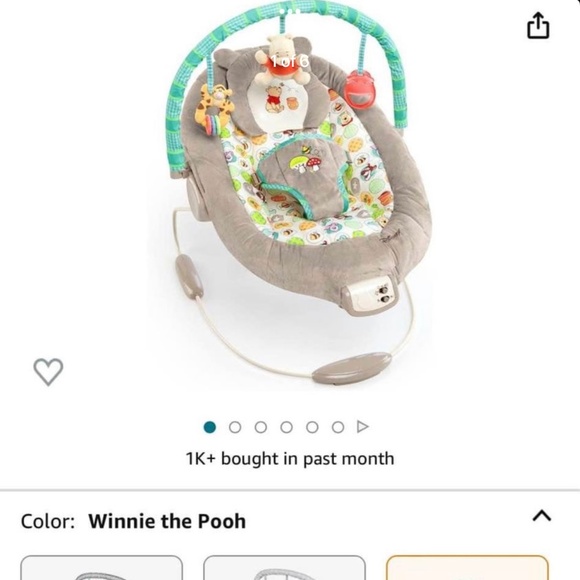 Winnie the Pooh Baby Bouncer - Picture 1 of 6
